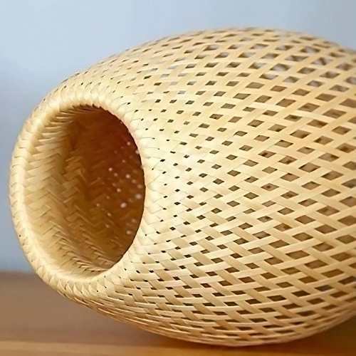 Ręcznie robiona lampa bambusowa wisząca | BOHO | Chiński żyrandol