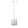 Lampa stołowa z wbudowanym akumulatorem | Lampa nocna z trzema barwami świecenia | HJA21-SILVER