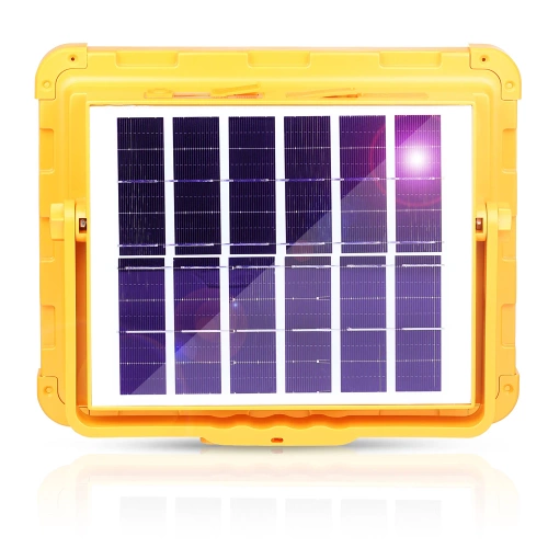 Lampa robocza solarna | Funkcja powerbanku | LED | TGD-200W-YELLOW