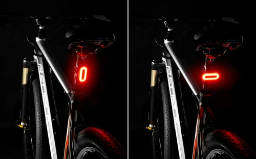 Tylna lampka rowerowa USB LED COB | Mocne czerwone światło | Wodoodporna IPX8 |  BK-L400