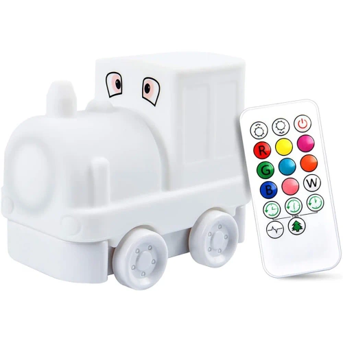 Lampka nocna LED RGB | Silkonowa lampka dziecięca 9 kolorów | JL-601