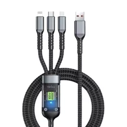 Kabel USB z trzema końcówkami | B12-3in1