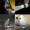Wielofunkcyjna lampka kempingowa LED, latarka turystyczna z funkcją powierbanka | 3 tryby świecenia, 1500mAh | HWL-005