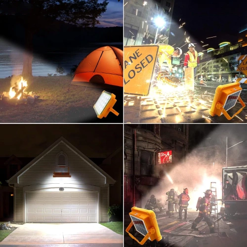 Lampa robocza solarna | Funkcja powerbanku | LED | TGD-50W-YELLOW