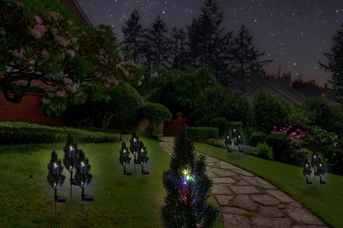 Ogrodowa lampa solarna LED Świerk | 66 cm, 600 mAh | FLD-34