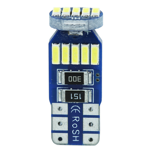 Zestaw 10x Żarówka samochodowa LED W5W T10 15 SMD 4014 CAN BUS 2