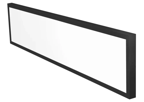 Panel sufitowy LED | Natynkowy plafon 120x30cm | 60W, 6000lm | czarny