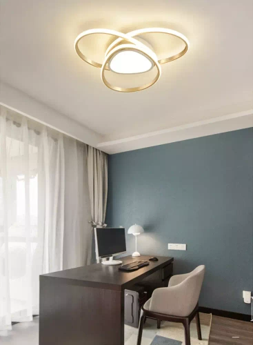 Nowoczesna lampa sufitowa zmieniająca barwę światła| LED | Pilot