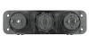 Panel 3w1 samochodowy 12V 24V | Panel sterowania z przełącznikami 12V | Rozdzielacz gniazda zapalniczki USB | Woltomierz 