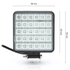 Kwadratowa lampa robocza LED 45W SLIM | 30 diod CREE LED, IP67 | WL004-45W-25MM