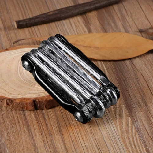 Zestaw narzędzi rowerowych 11w1 | Multitool rowerowy z rozkuwaczem łańcucha | T25-11in1