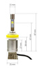 Zestaw LED H9 H11 CREE™ TrueWhite Technology 9600 lm R3