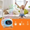 Budzik dziecięcy LED kotek | zegar z lampką nocną, animacjami i funkcją snu | SG-5-W