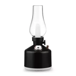 Nawilżacz powietrza LED | Ultradźwiękowy nawilżacz powietrza z funkcją lampki nocnej | LA-0621-BLACK