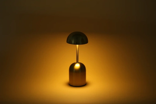 Bezprzewodowa lampka nocna GRZYBEK  z wbudowanym akumulatorem  2000 mAh | Nowoczesna lampka stołowa  z regulacją mocy oraz barwy świecenia |  YG-D019-Gold