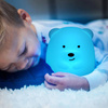 Silikonowa lampka LED RGB dla dzieci | Miś misiek Bear LED | Pilot IR | NL-04
