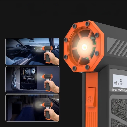 Elektryczna dmuchawa turbo 130000 RPM z akumulatorem 5000 mAh |FAN-P30-B+O