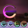 Budzik LED z ładowarką bezprzewodową, głośnikiem Bluetooth i lampką nocną RGB – zegar multifunkcyjny BT3401