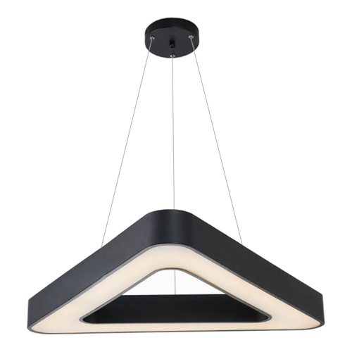 Lampa sufitowa wisząca LED 36W | trójkątna | aluminium | CCD niemrugająca | Φ60x6 | LPL-006