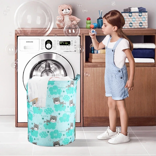 Pojemnik na zabawki | Kosz na pranie | Składany worek 60L | SN-B40-WXBSN-B40-KLD
