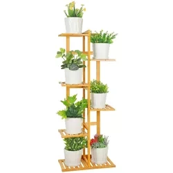 Bambusowy kwietnik, półka na kwiaty | 7 półek, 103cm | MHJ-S06