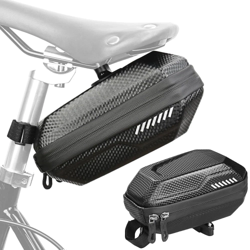 Wodoodporna torba podsiodłowa z twardą skorupą EVA  | Lekka i trwała sakwa rowerowa 1.5L |BCB-308