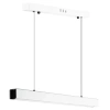 Nowoczesna prostokątna lampa wisząca | sterowanie pilotem | LED | biała | SX41-60CM-24W-W