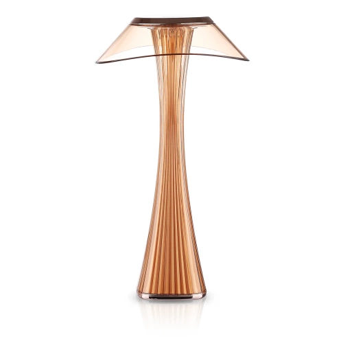 Nowoczesna lampka stołowa | Lampka nocna z wybudowanym akumulatorem | Lampka stołowa LED | MGD-151-Brown