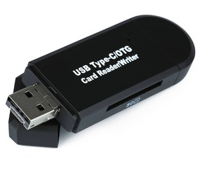 Czytnik kart pamięci SD, microSD | USB, micro USB, USB typ C | USB OTG | CR-023