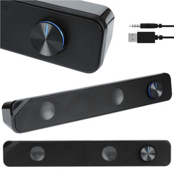 Soundbar komputerowy 2.0 z podświetleniem LED RGB | 6W RMS 20Hz-20kHz 4ohm | S4