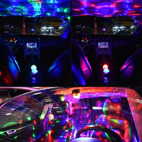 Mini kula DISCO | Bezprzewodowa | USB | Do auta i domu 