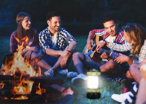 Wielofunkcyjna lampka kempingowa LED, latarka turystyczna z funkcją powerbanka | Czerwone światło | 6 trybów świecenia, 800lm, 3700mAh, do 20h pracy, IPX4 | HC-260