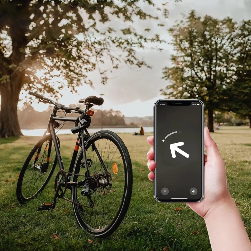 Uchwyt do roweru na airtag | Uchwyt na lokalizator. | BAT-463-BLACK