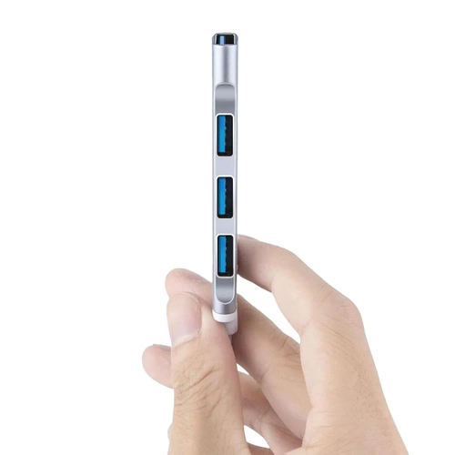 Rozdzielacz USB-C na 4x USB-A | adapter, rozgałęźnik typ C 4w1 | HUB