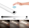 Lampka meblowa z czujnikiem ruchu | Bezprzewodowa lampka nocna z sensorem | Lampka LED podszafkowa 40 cm | HSL-S40CM-SILVER