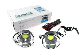 Światła LED COB do jazdy dziennej | okrągłe ø 70 mm DRL-008O | DRL 18 PREMIUM