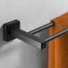 Wieszak na ręczniki | Uchwyt ścienny do łazienki | Drążek łazienkowy | MJR-60CM-2-BLACK