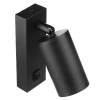 Czarna lampa ścienna | Kinkiet z ruchomym reflektorem | Reflektor z gwintem GU10 | Lampka nocna z włącznikiem | BD-C278-Black