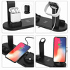 Stacja dokująca QI do Apple iPhone Airpods Watch | ładowarka bezprzewodowa 15W | 3 wtyczki - USB-C / Lightning / Micro USB | WD-02