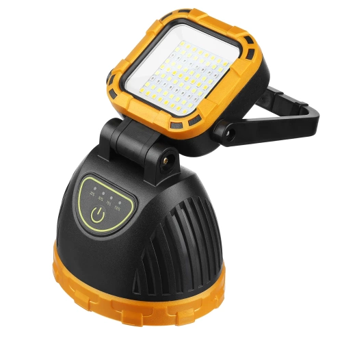 Latarka turystyczna LED | Latarka solarna z powerbankiem | Ruchoma lampka kempingowa | TG-GZ0241-B