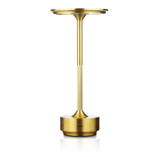 Lampa stołowa z trzema barwami świecenia | Lampka nocna z wbudowanym akumulatorem | HJA-25-GOLD