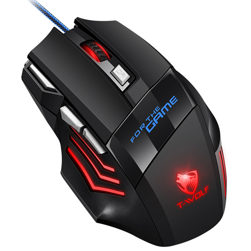 Gamingowa myszka komputerowa, przewodowa, optyczna, USB | 800-3200 DPI, 7 przycisków | MM1