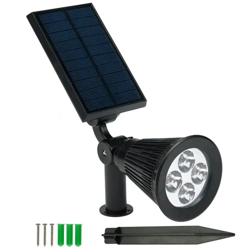 Ogrodowa lampa solarna LED wbijana | Reflektor SPOT | 250lm, 2200mAh, 4 LED | YNG-4LED