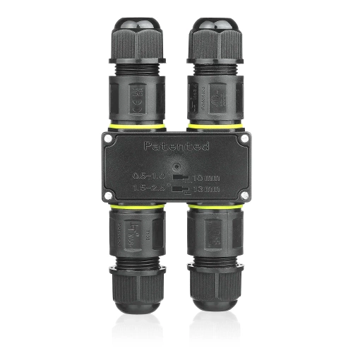 Hermetyczna mufa kablowa IP68 | Samozaciskowe złącze H 3-pin 450V 24A do kabli 4–11 mm | M684-H