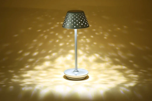 Lampa stołowa z wbudowanym akumulatorem | Lampa nocna z trzema barwami świecenia | Nastrojowa lampka do hotelu, restauracji | HJA15-SILVER