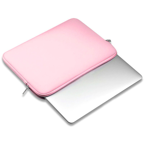 Pokrowiec z neoprenu, etui na laptopa 14" | różowy | BR01