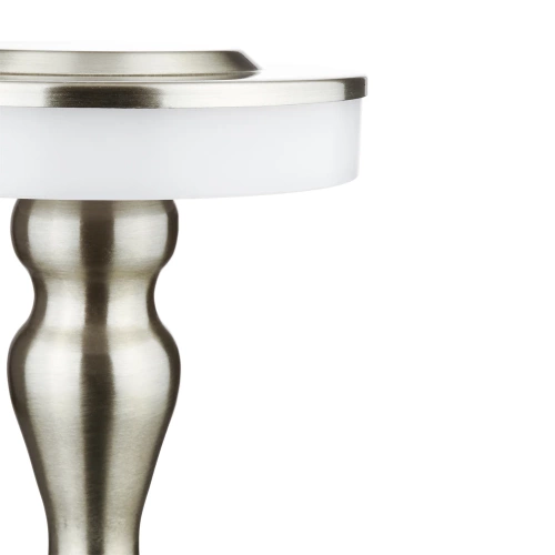Lampa stołowa z wbudowanym akumulatorem | Lampa nocna z trzema barwami świecenia | Nastrojowa lampka do hotelu, restauracji | HJA14-A-SILVER