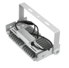 Profesjonalny halogen 100W LED | Mocne oświetlenie do hal sportowych, fabryk, domu | Aluminiowa lampa | Naświetlacz z regulowanym uchwytem | TMN-100W-SILVER