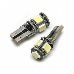 Żarówka samochodowa LED W5W T10 5 SMD 5050 CAN BUS