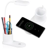 Lampka biurkowa LED z ładowarką indukcyjną | biała | WD-T03-WHITE